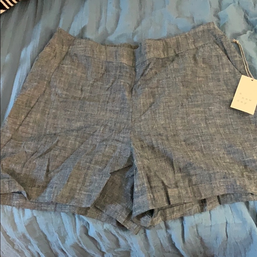 A New Day Chambray Linen Shorts